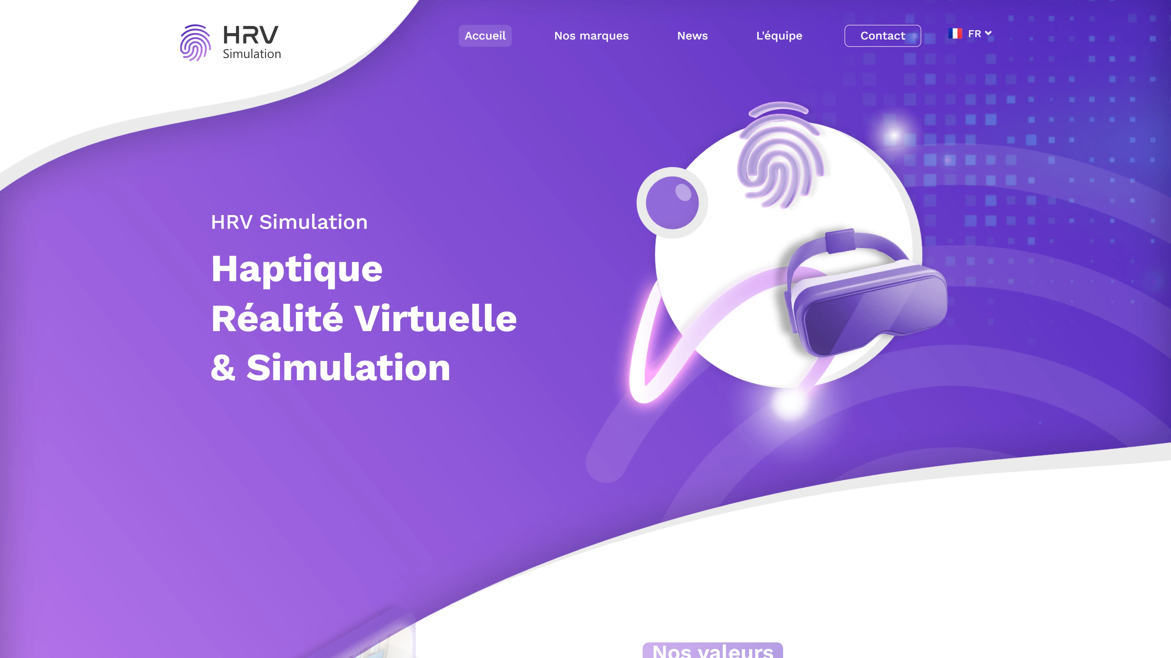 HRV Simulation website — homepage